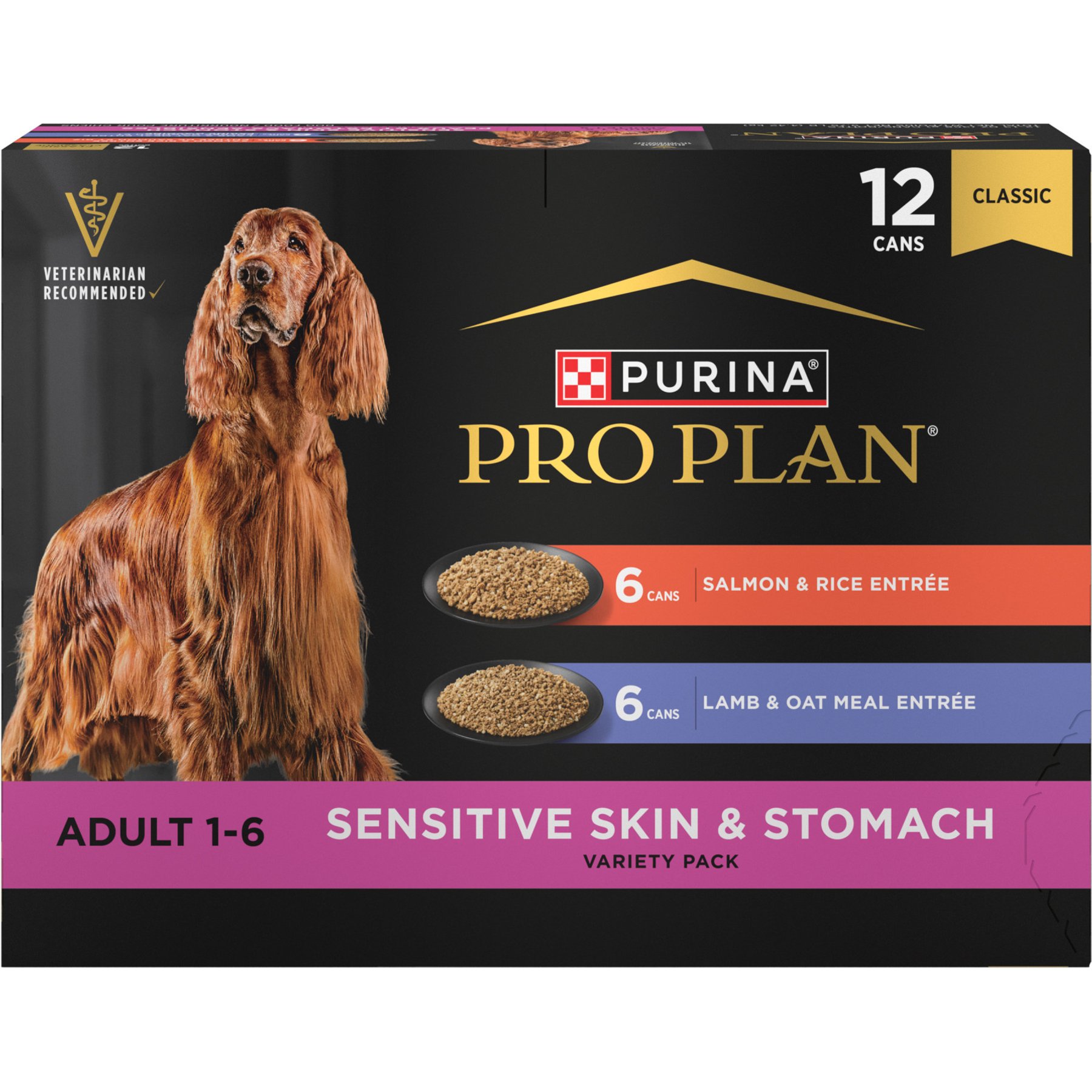 غذای مرطوب پورینا پرو پلن سگ بالغ سنسیتیو سالمون و گوشت بره ۱۲ عدد ۳۶۹ گرمی | Purina Pro Plan Sensitive Salmon & Lamb 12x13oz