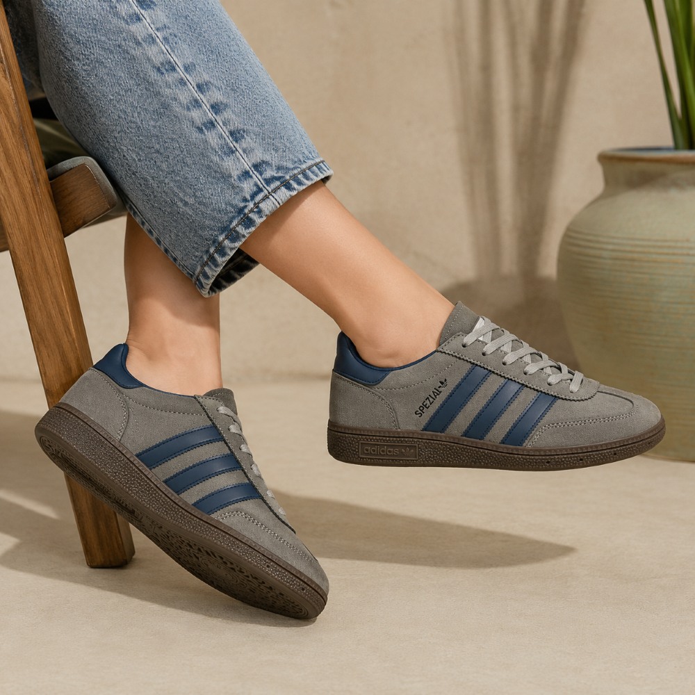 کتونی زنانه Adidas مدل Spezial رنگ طوسی (hm) کد SH472