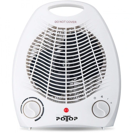 بخاری برقی و فن هیتر رومیزی 2000 وات پوتوپ POTOP مدل LQ501 (اصل)