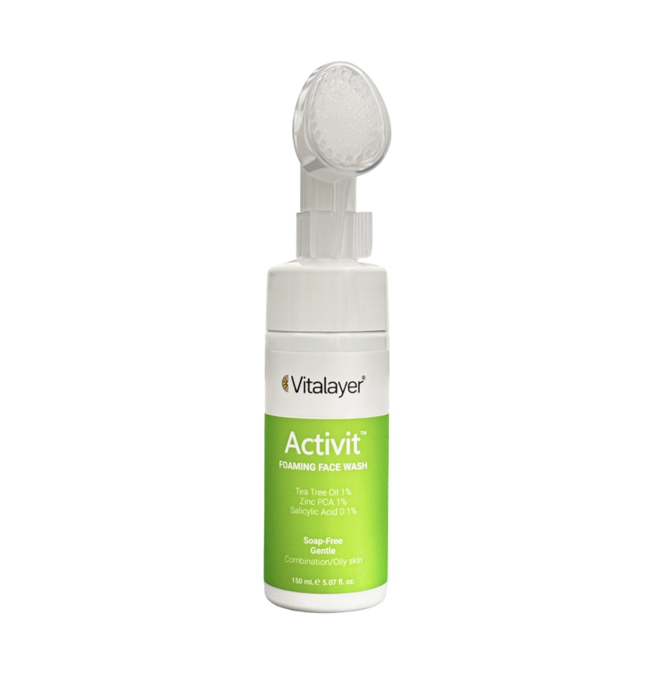 فوم شستشو صورت ویتالیر مدل اکتی ویت حجم ۱۵۰ میل Vitalayer Activit Foaming Face Wash