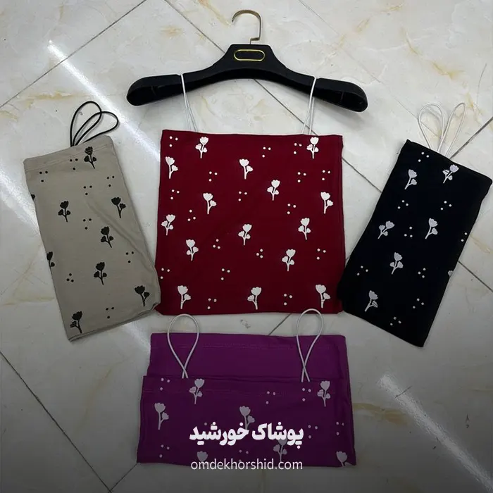 کراپ بند ماکارون طرحدار