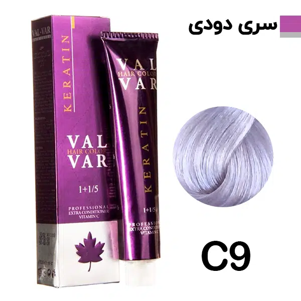 رنگ مو وال وار بلوند نقره ای سری دودی شماره c9