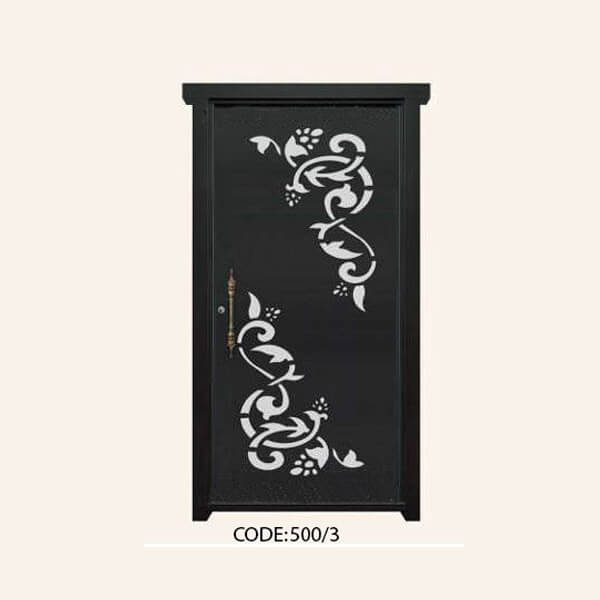 درب یک لنگه فلزی CNC طرح 500