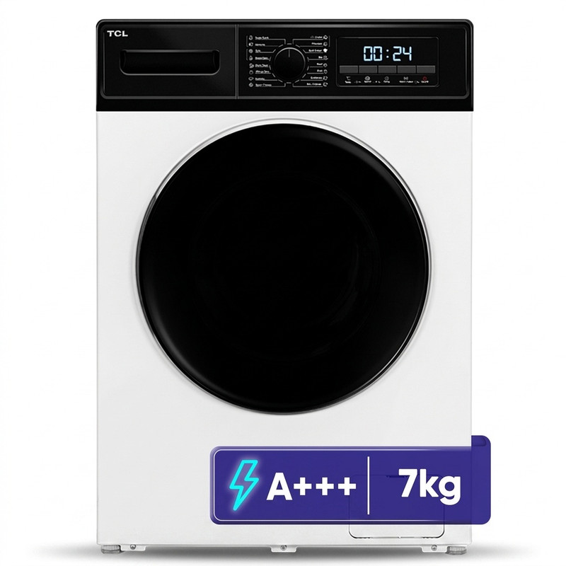 ماشین لباسشویی 7 کیلوگرم اتوماتیک تی سی ال مدل G72-BW/BS - سفید