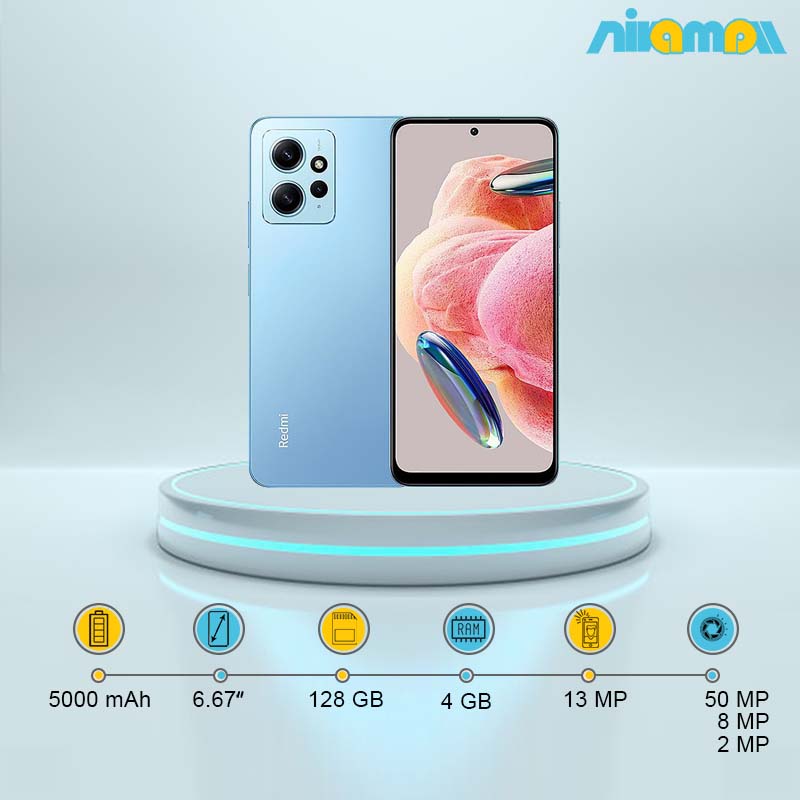 گوشی موبایل شیائومی مدل Redmi Note 12 دوسیم کارت ظرفیت 128 گیگابایت و رم 4 گیگابایت
