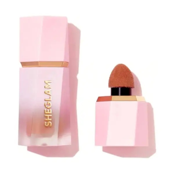 رژگونه مایع مات شیگلم مدل COLOR BLOOM رنگ BIRTHDAY SUIT