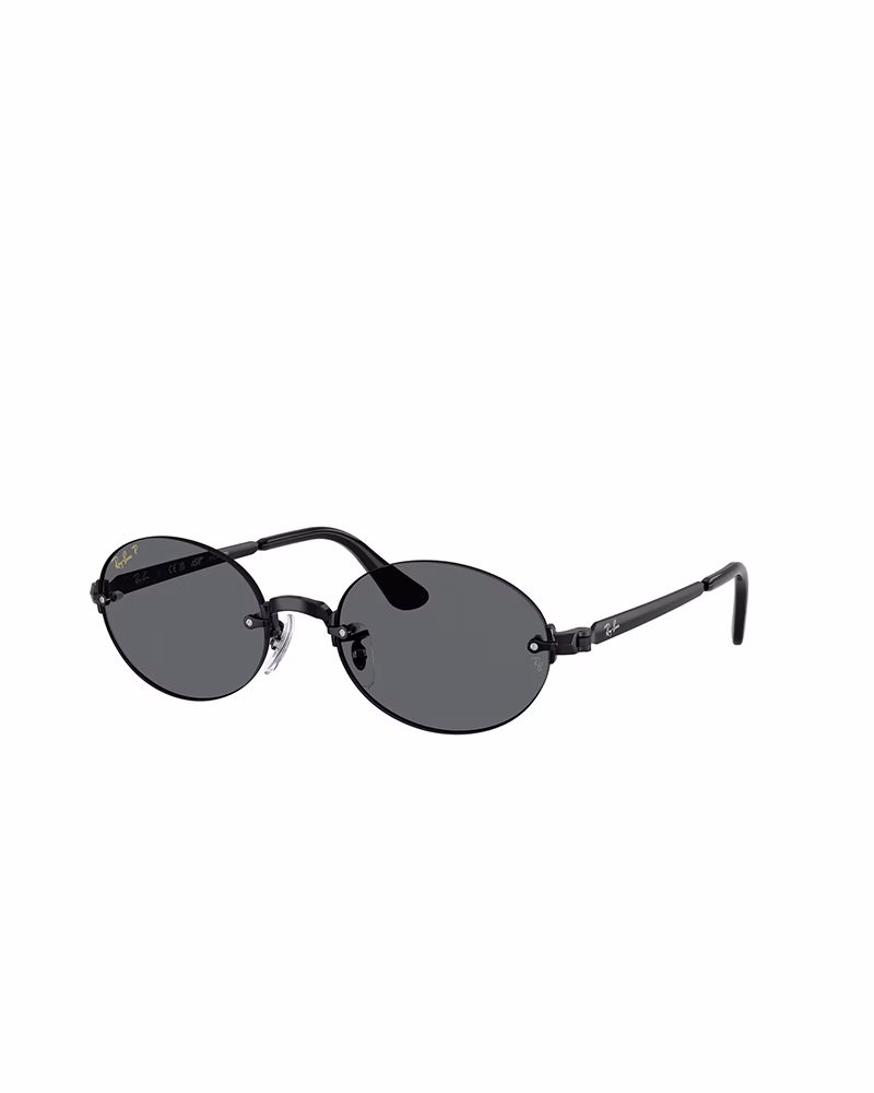 عینک آفتابی اورجینال زنانه ریبن پلاریزه مدل RayBan RB3929 - بدون فريم دسته مشكي عدسي مشكي پلاريزه