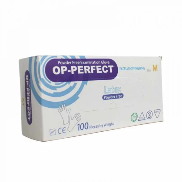 دستکش لاتکس اپی پرفکت سایز مدیوم (M) بسته 100 عددی