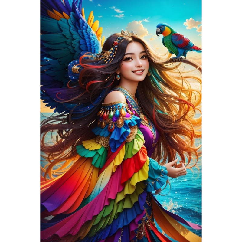 تابلو نقاشی الماسی بزرگسال کد 3913