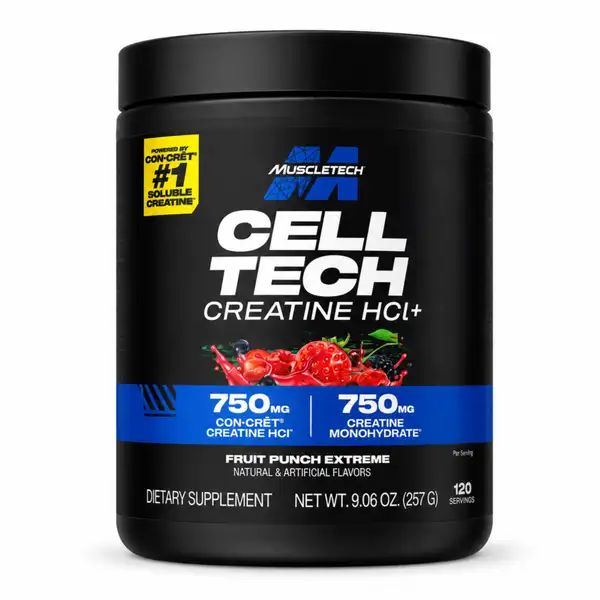 کراتین کریکتور ماسل تک : اچ سی ال + مونوهیدرات 257 گرمی Cell-Tech MuscleTech