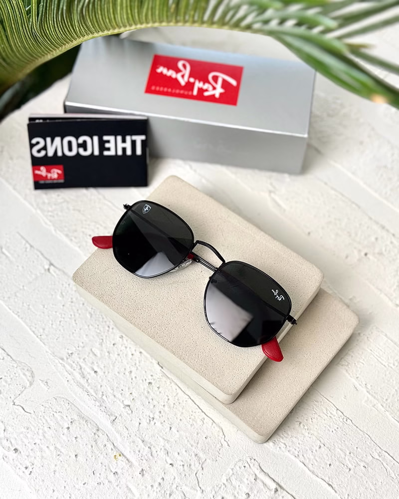 عینک آفتابی اسپرت ریبن  مدل RayBan RB3548NM - فریم مشکی عدسی مشکی