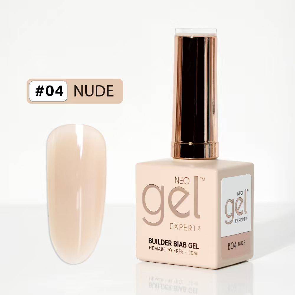 بیلدر ژل فرچه ای نئوژل رنگ‌ نود-کد 04 Nude