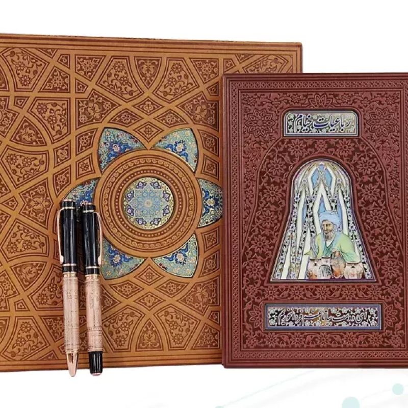 خیام وزیری مصور چرم با خودکار و روان نویس طرحدار