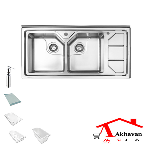 سینک ظرفشویی روکار کد 378 اخوان