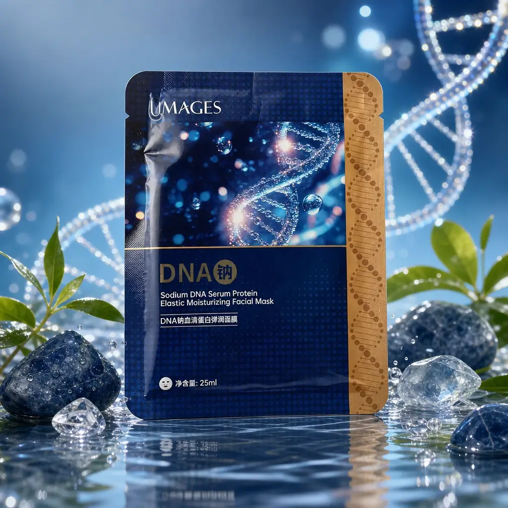 پک ۱۰ عددی ماسک ورقه‌ای پروتئینی DNA ایمیجز؛ رطوبت عمیق و جلوه جوان‌تر پوست