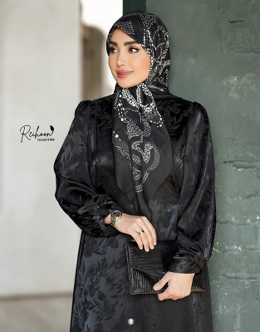 مانتو ابریشم مشکی