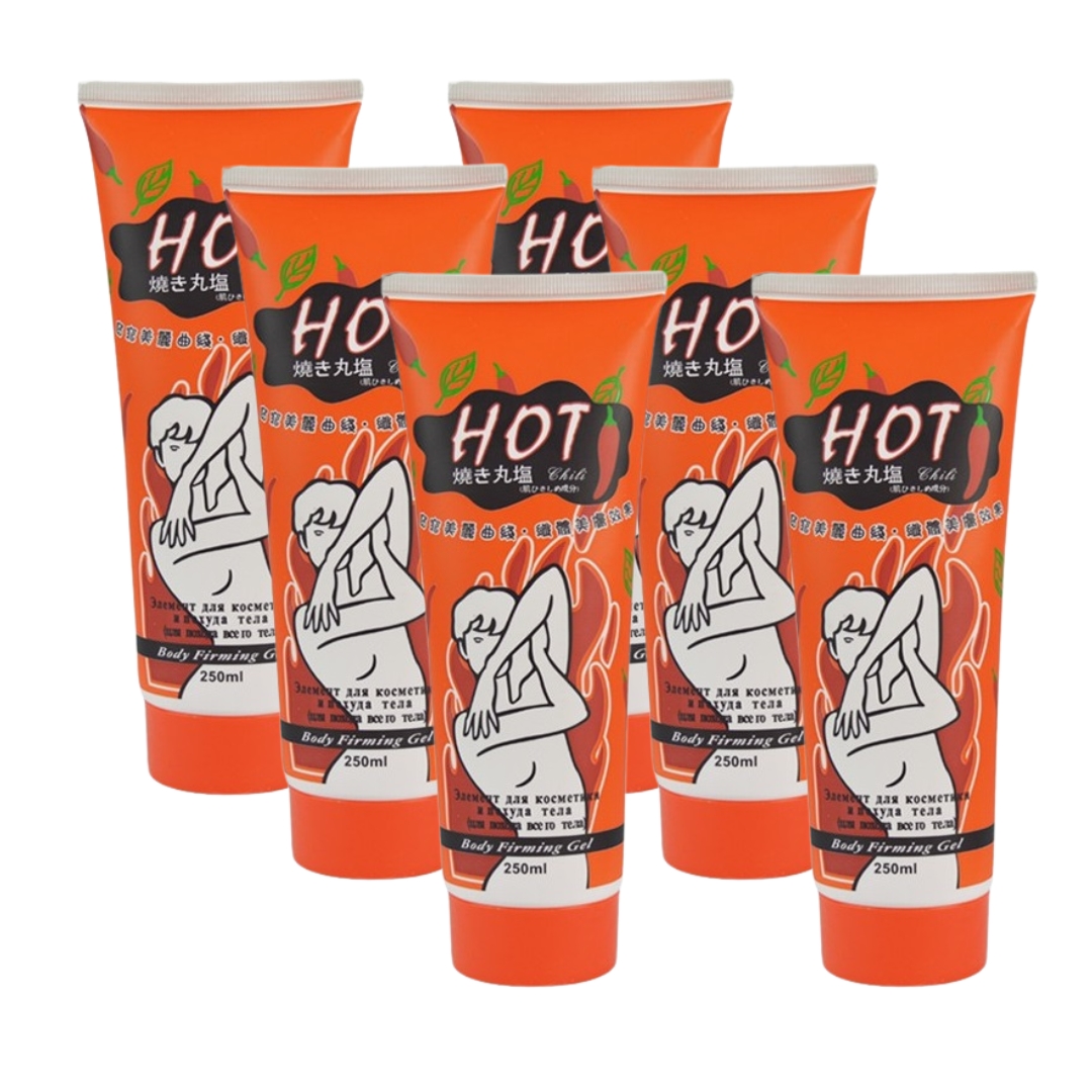 پکیج ژل لاغری و چربی سوز موضعی بدن هات چیلی(پکیج 6 عددی)