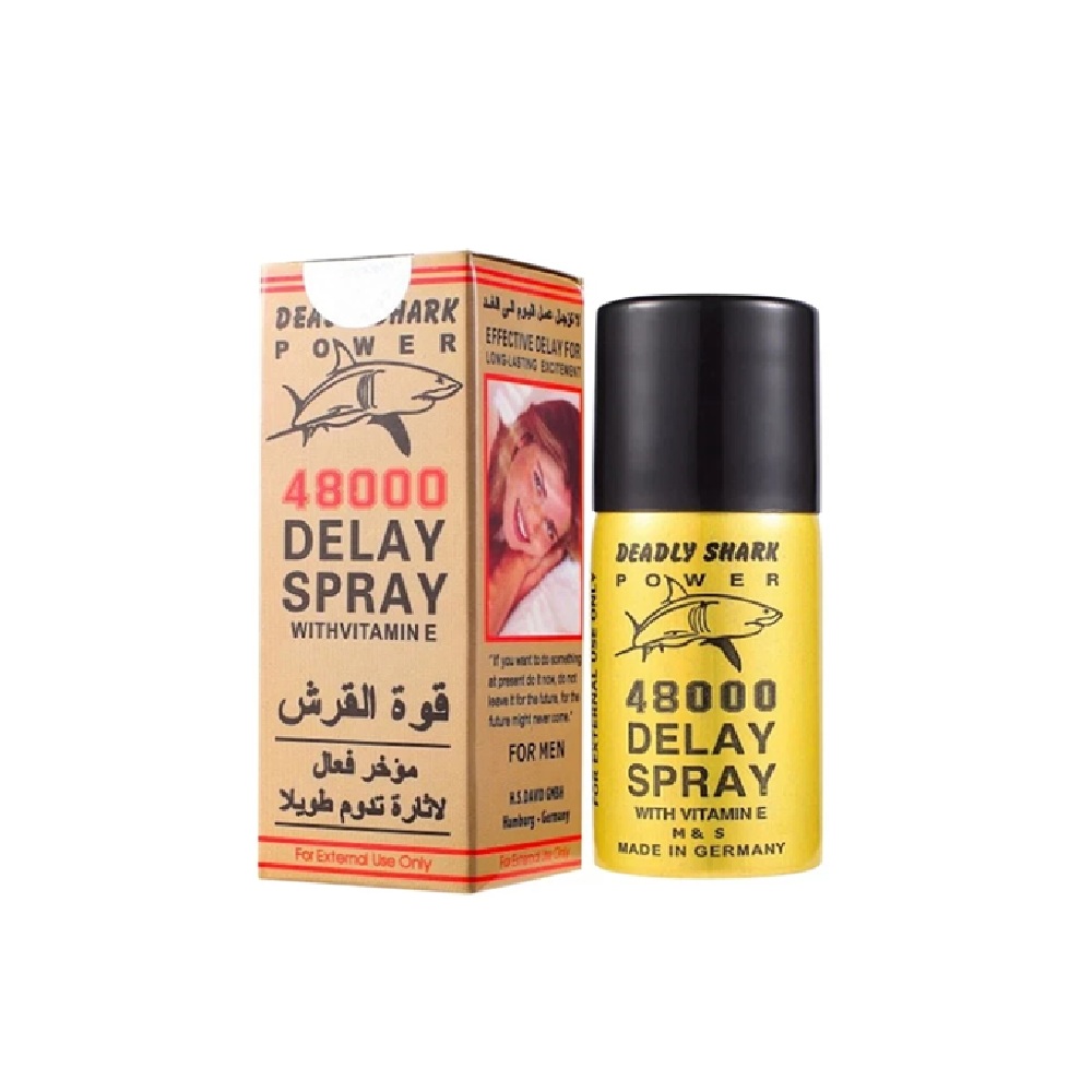 اسپری تاخیری شارک پاور طلایی دوز 48000 DEADLY SHARK POWER