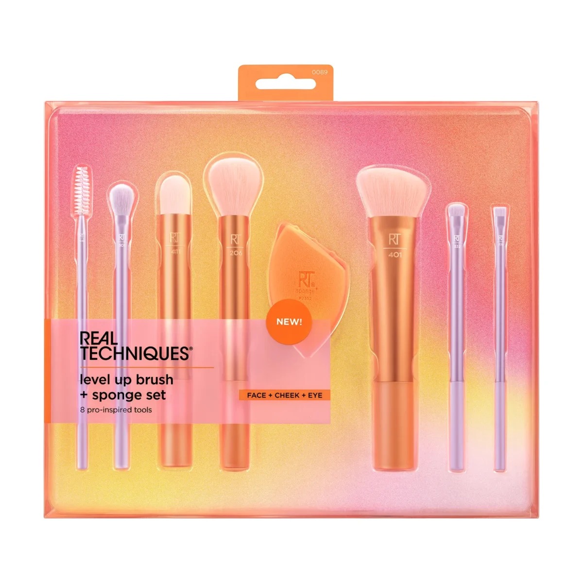ست براش ریل تکنیک 8 عددی مدل real-techniques _ level up Brush (کد 0089)