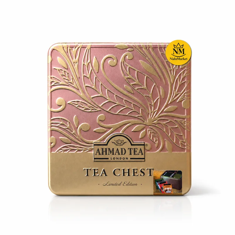 جعبه فلزی چای احمد Tea Chest Limited Edition - بسته 40 عددی