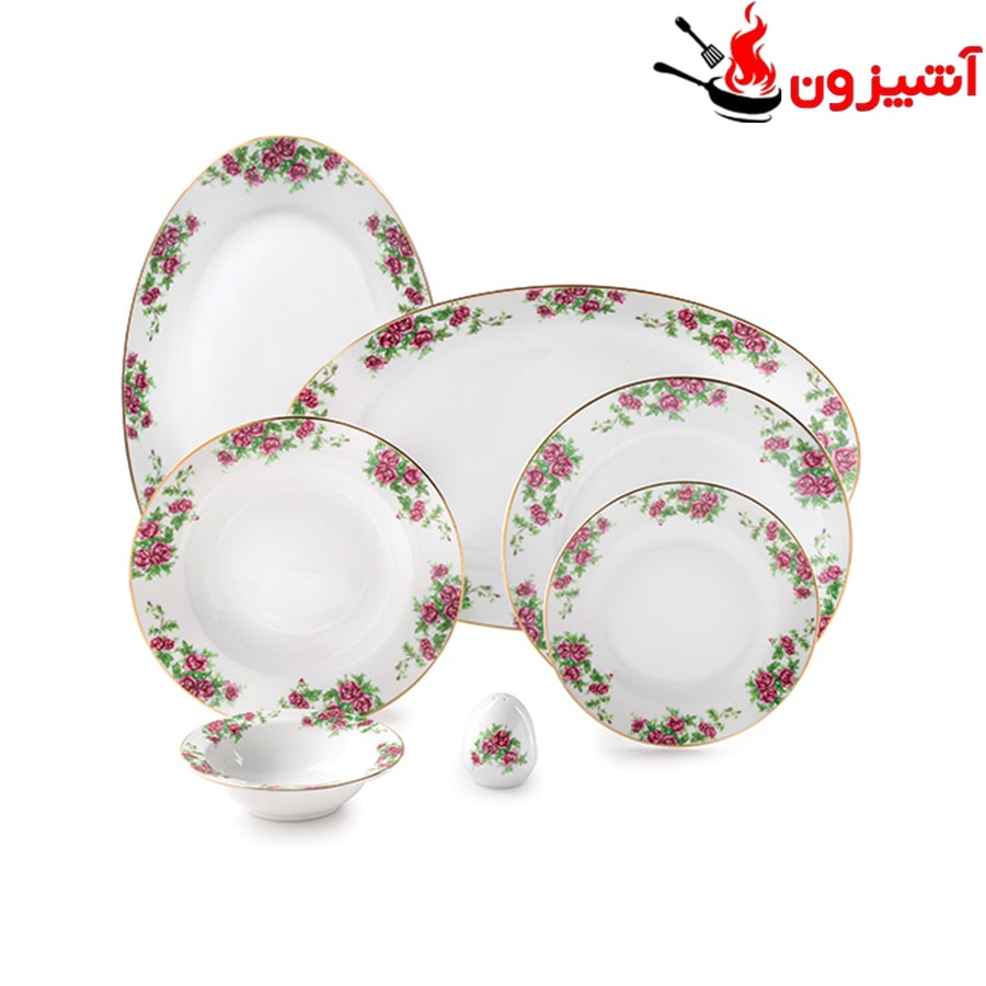 سرویس 102 پارچه 12 نفره طرح بیدگل
