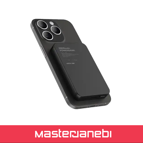 پاوربانک وایرلس 5000 گرین لاین Green Lion GL-MAG 5 5000mAh Power Bank GNMAG5KPBBK