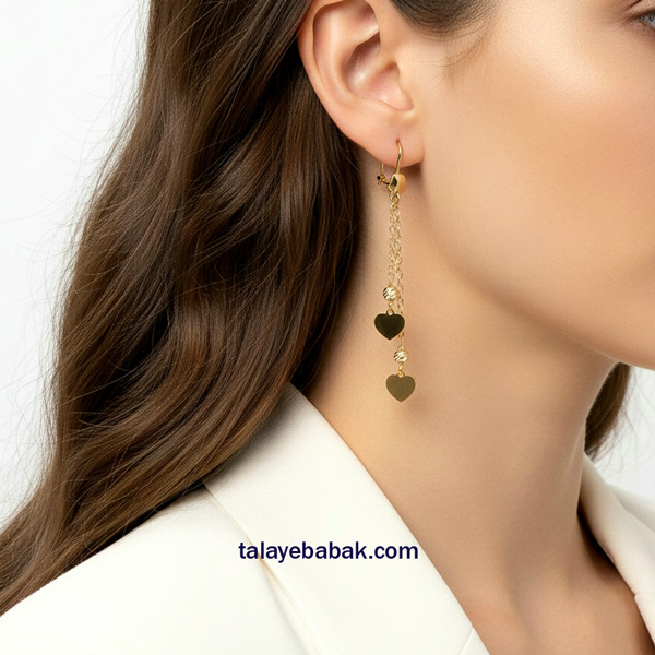 گوشواره آویز قلب