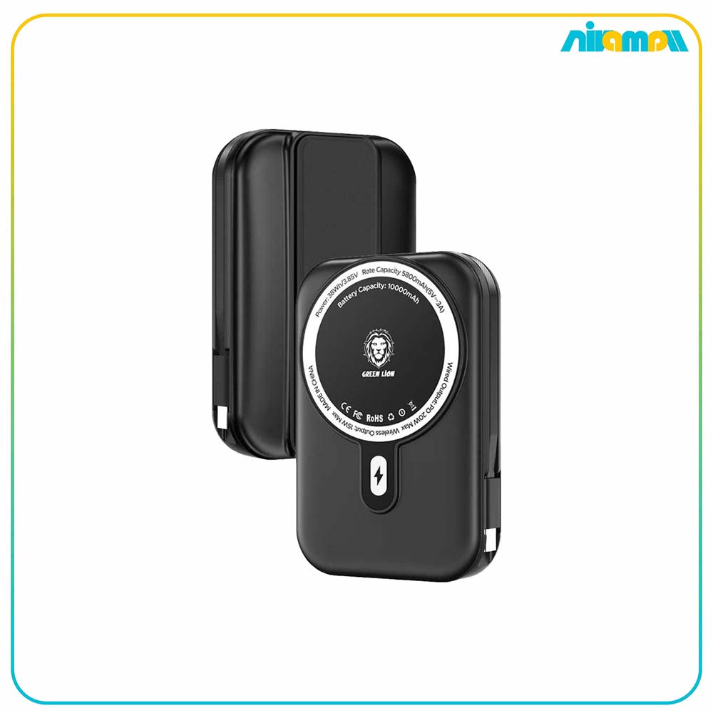 پاوربانک گرین لاین مدل Monaco Grip ظرفیت 10000 میلی آمپر ساعت