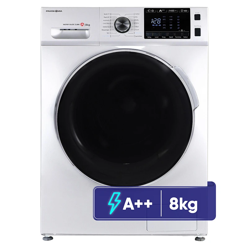ماشین لباسشویی 8 کیلوگرم اتوماتیک پاکشوما مدل TFU-84409