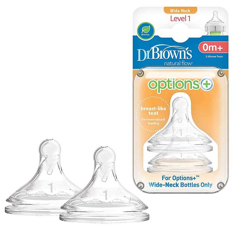سرشیشه 2 عددی آپشن پلاس +0 ماه دکتر براونز Dr Browns(اصل)