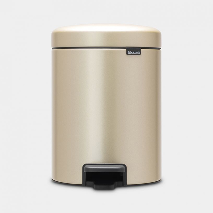 سطل زباله 5 لیتر طلایی مات برابانتیا | Brabantia NEWICON PEDAL BIN