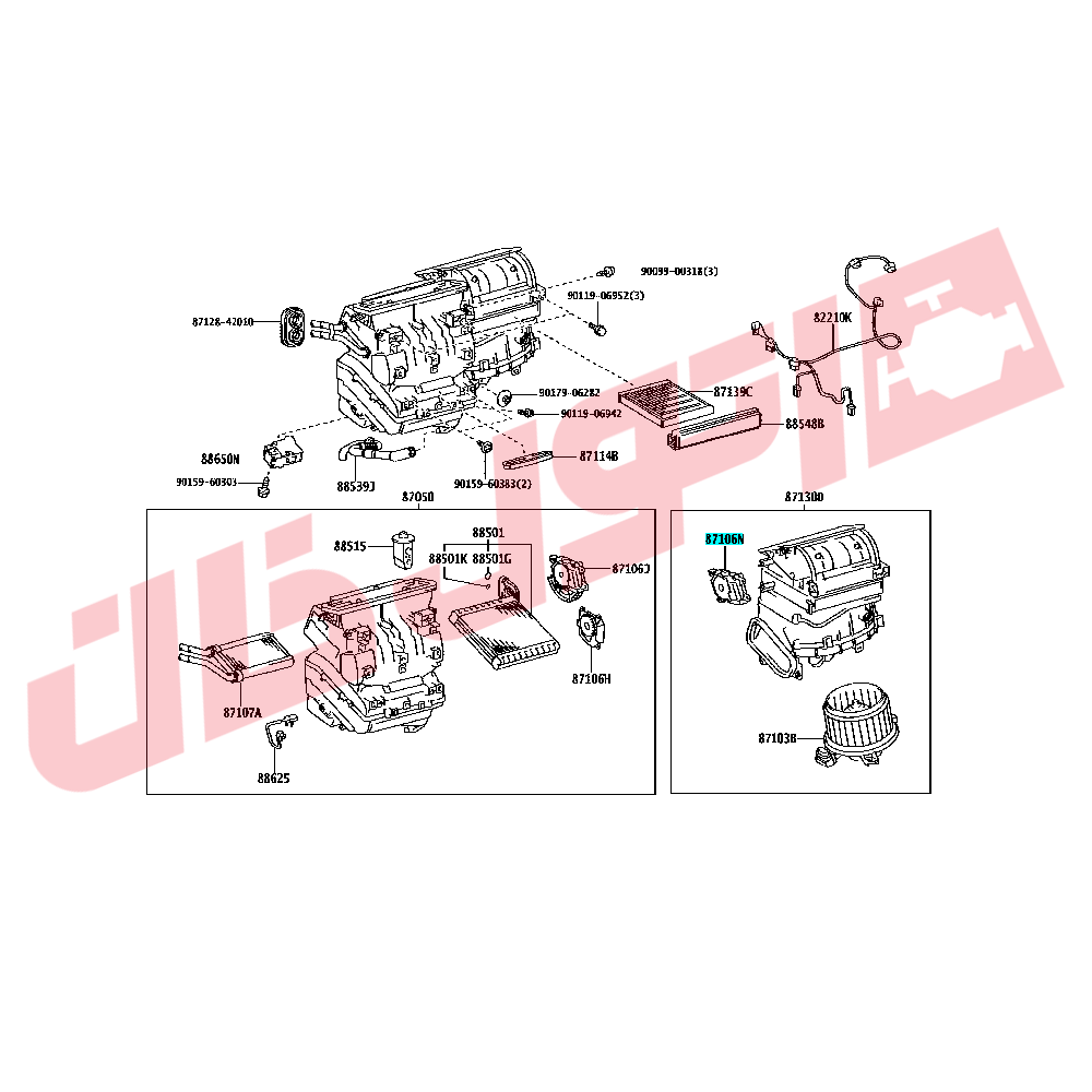 موتور دریچه کولر (SERVO) راوفور مدل 2012-2008