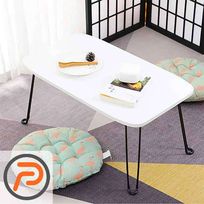 میز تحریر پایه تاشو 45×60 سفید
