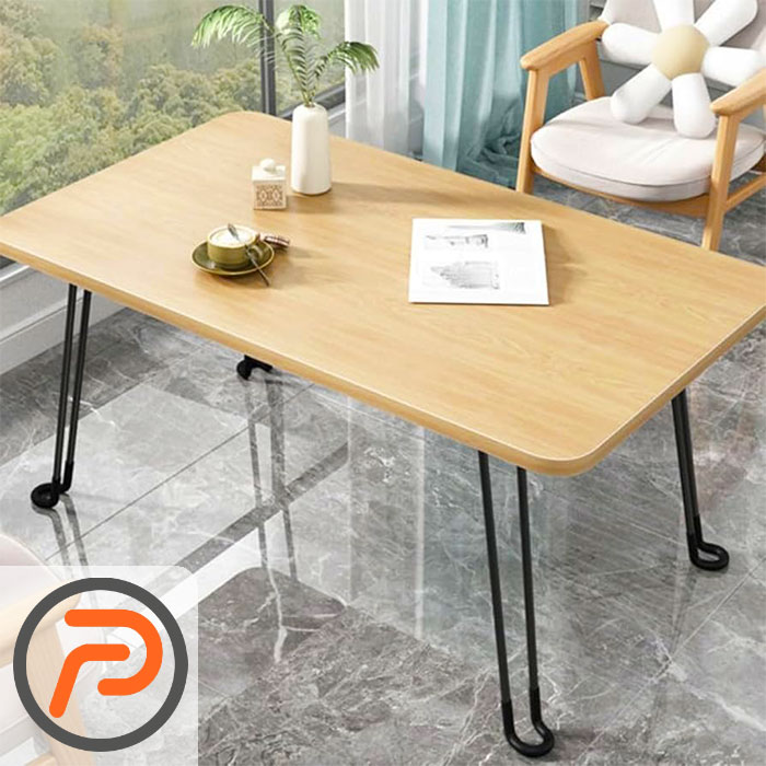 میز تحریر پایه تاشو 70×50 طرح چوب