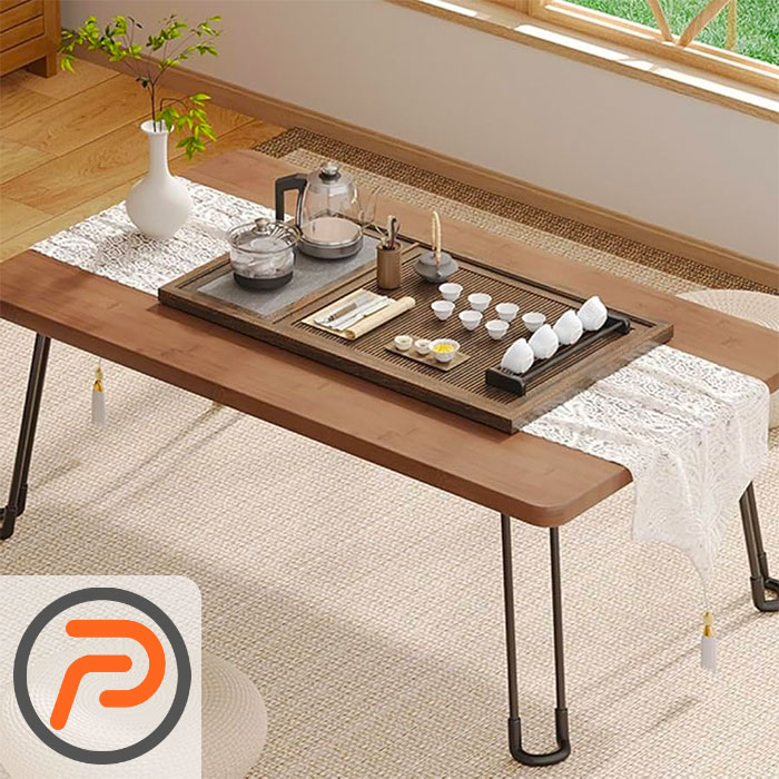 میز تحریر پایه تاشو 70×50 گردویی