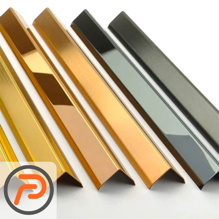 نبشی کنج بیرونی استیل پشت چسبدار 3×3
