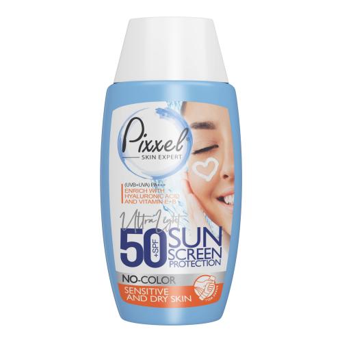 ضد آفتاب بی رنگ پوست خشک پیکسل SPF50 حجم 50 میلی لیتر