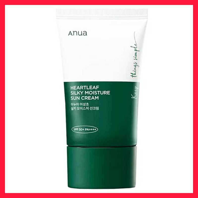 ضد آفتاب مرطوب کننده و تسکین دهنده آنوا Anua Heartleaf Silky Moisture
