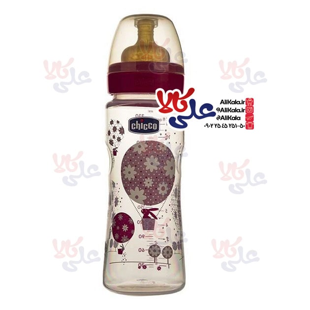 شیشه شیر لاتکس مدل WellBeing +4 چیکو 330 میلی لیتر