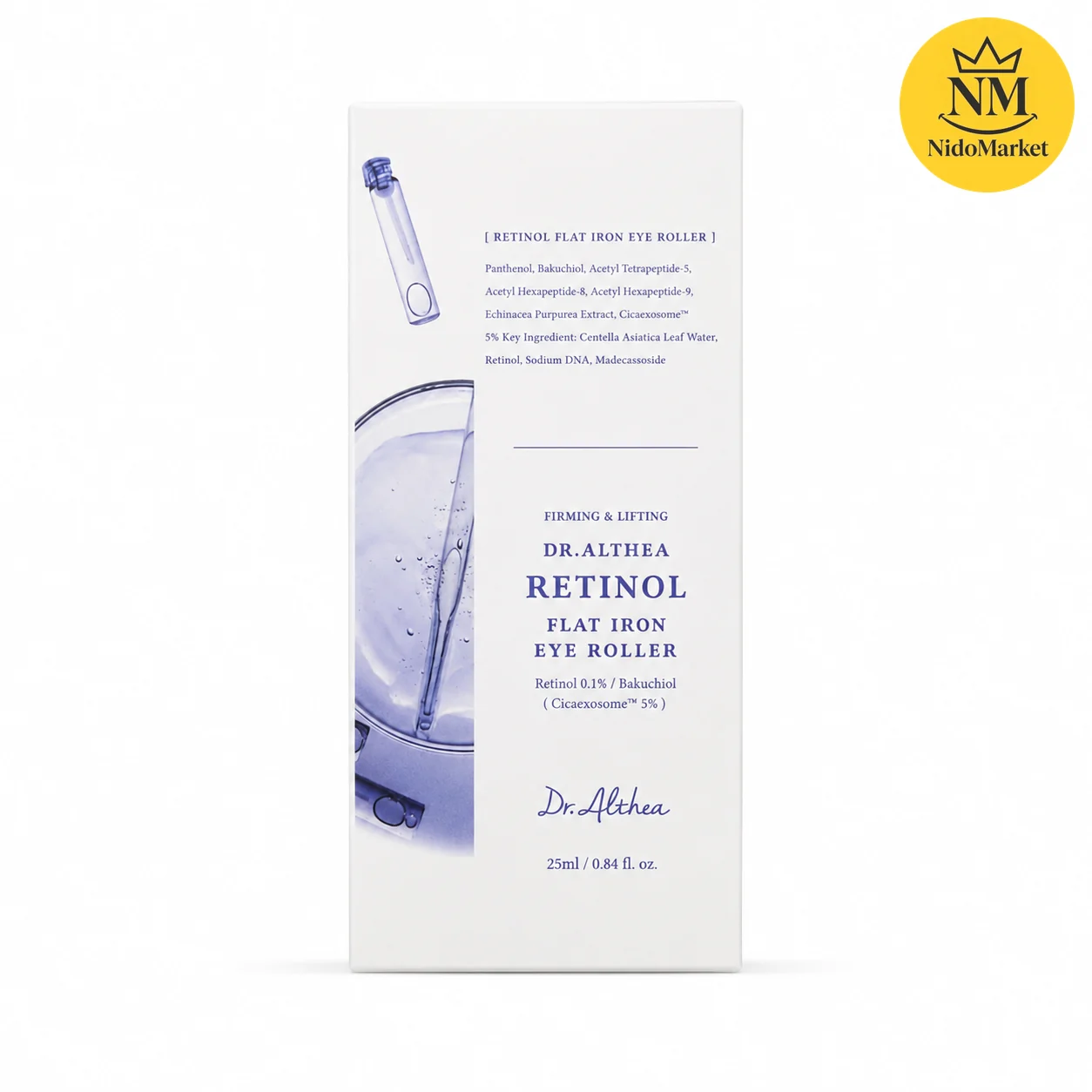 رولر دور چشم رتینول دکتر آلتیا Retinol Flat Iron Eye Roller - 25 میلی لیتر