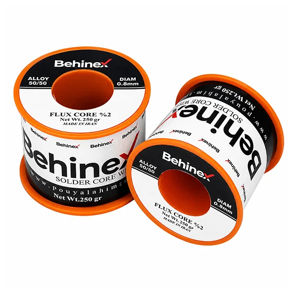 سیم قلع 50/50 بهینکس 0.8 میلی متر 250 گرمی