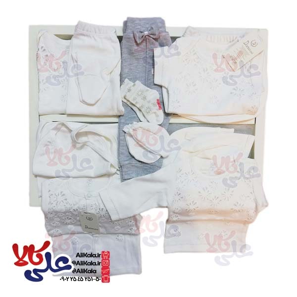 ست لباس نوزادی 19 تکه دانالو طرح سفید برفی کد5