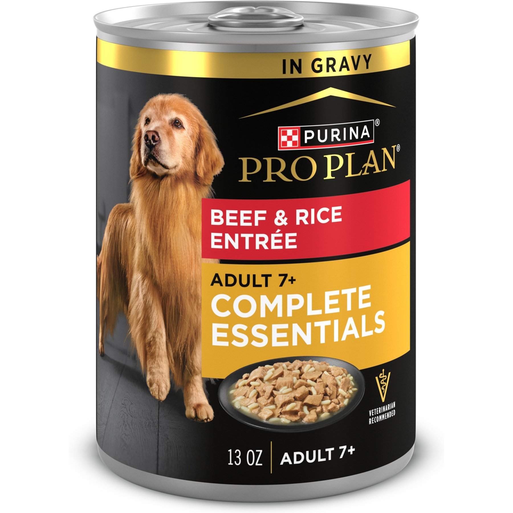 کنسرو تکه ای پورینا پرو پلن سگ مسن گوشت گاو و برنج ۱۲ عدد ۳۶۹ گرمی | Purina Pro Plan Senior Beef & Rice 12x13oz