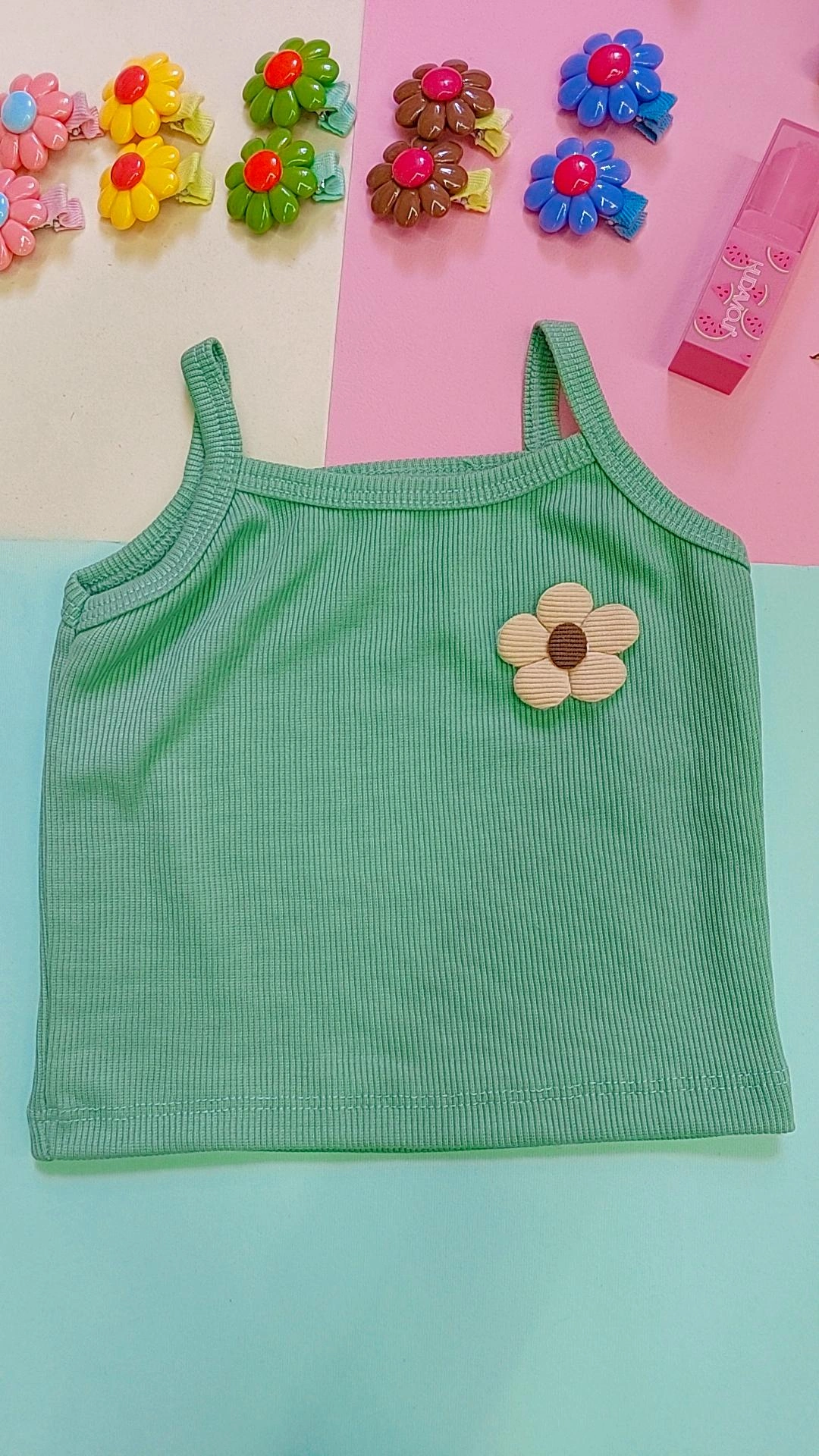 تاپ تک گل🌸 - سبز, سایز۴۰