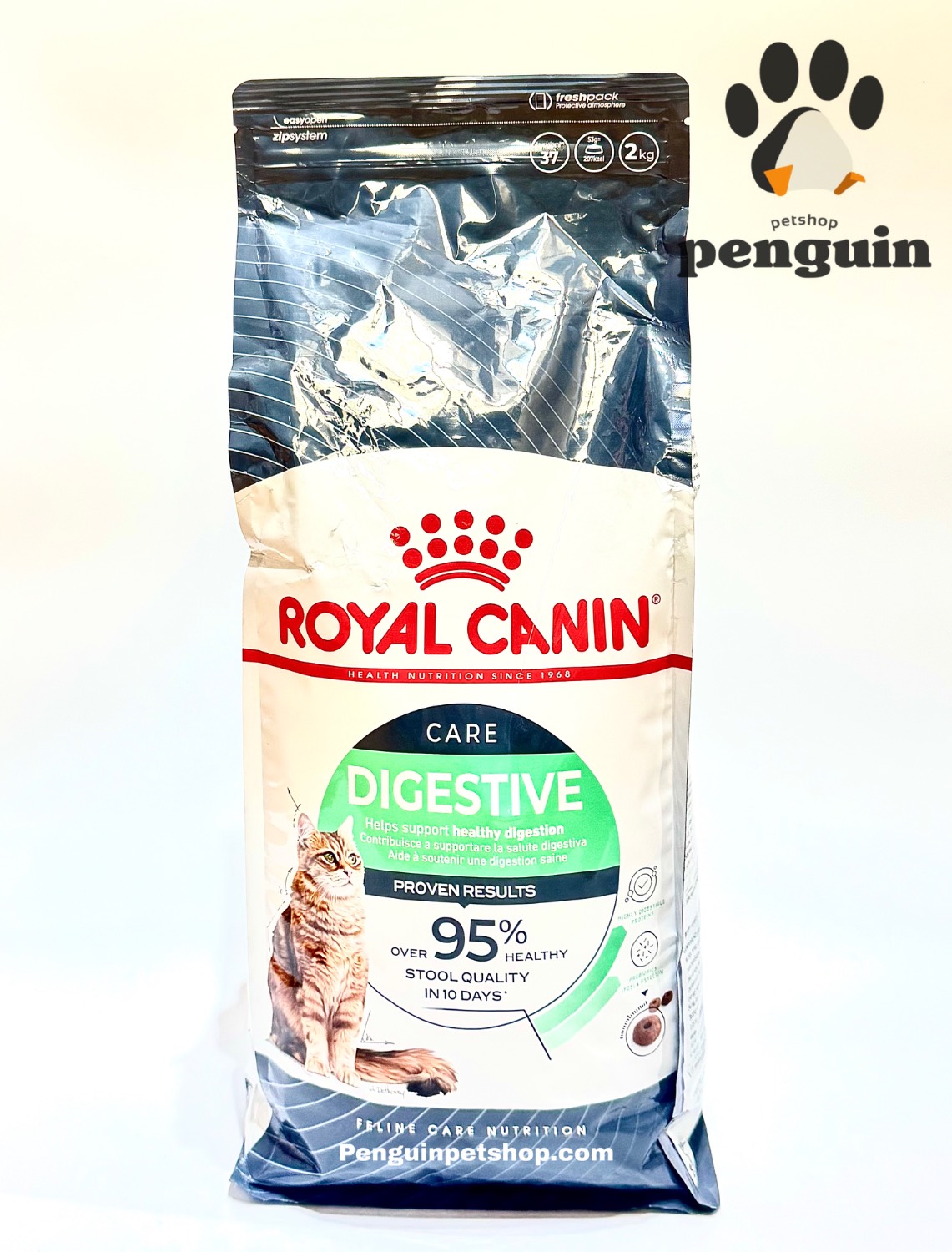 غذای خشک گربه دایجستیو کر رویال کنین Digestive Care وزن 2 کیلوگرم ROYAL CANIN