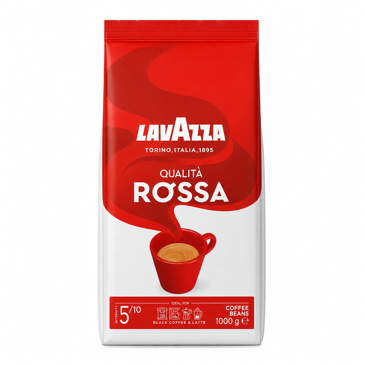 دانه قهوه لاوازا قرمز کوالیتا روسا 1000 گرم Lavazza Qualità Rossa