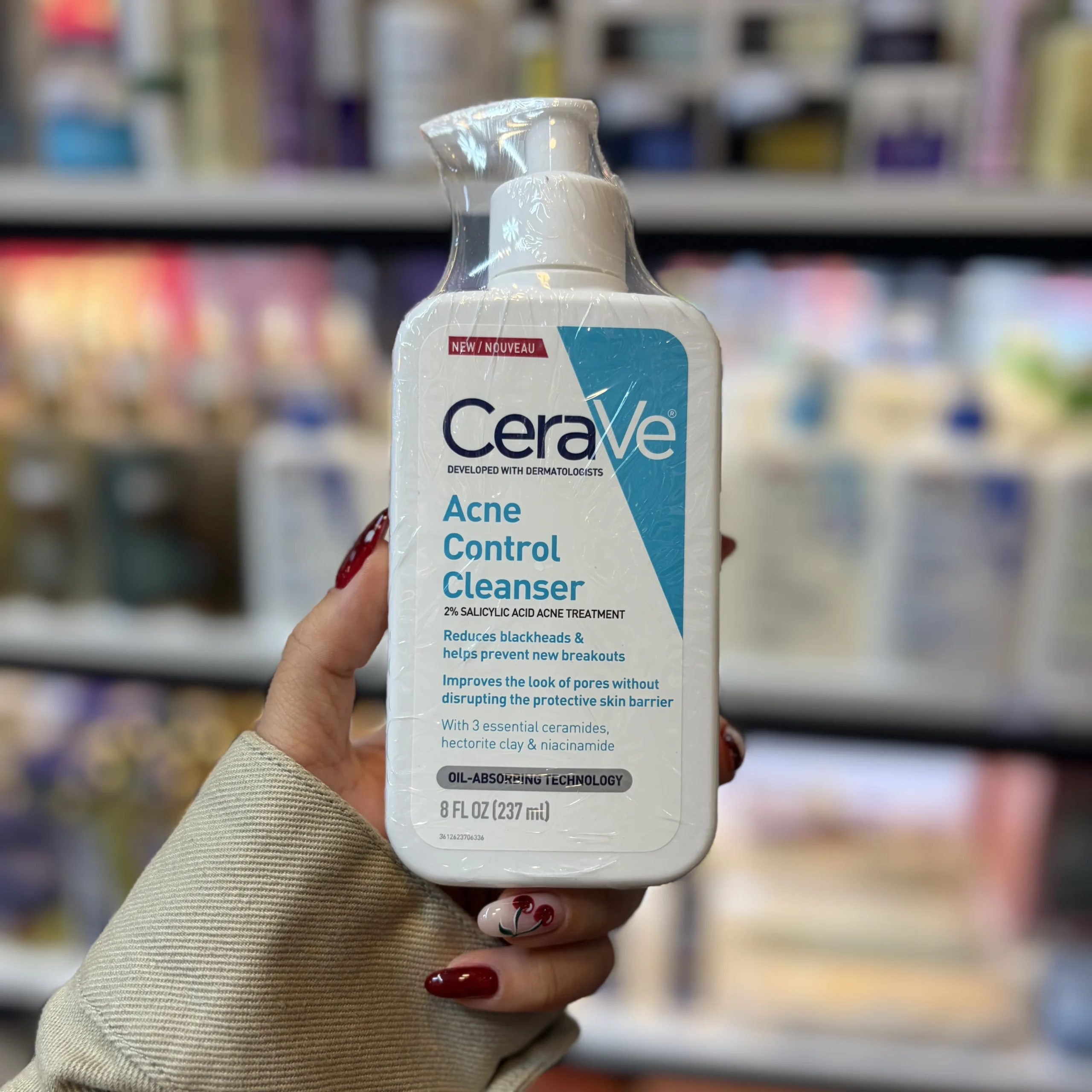 شوینده ضد جوش سراوی مدل Acne Control Cleanser