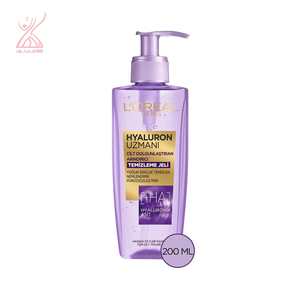 ژل شستشوی صورت لورال هیالورونیک LOREAL Hyaluron Face Wash Gel