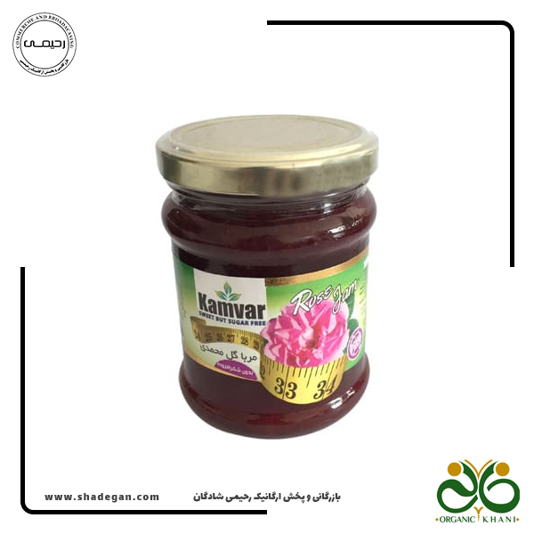 مربای گل سرخ بدون شکر و رژیمی کامور