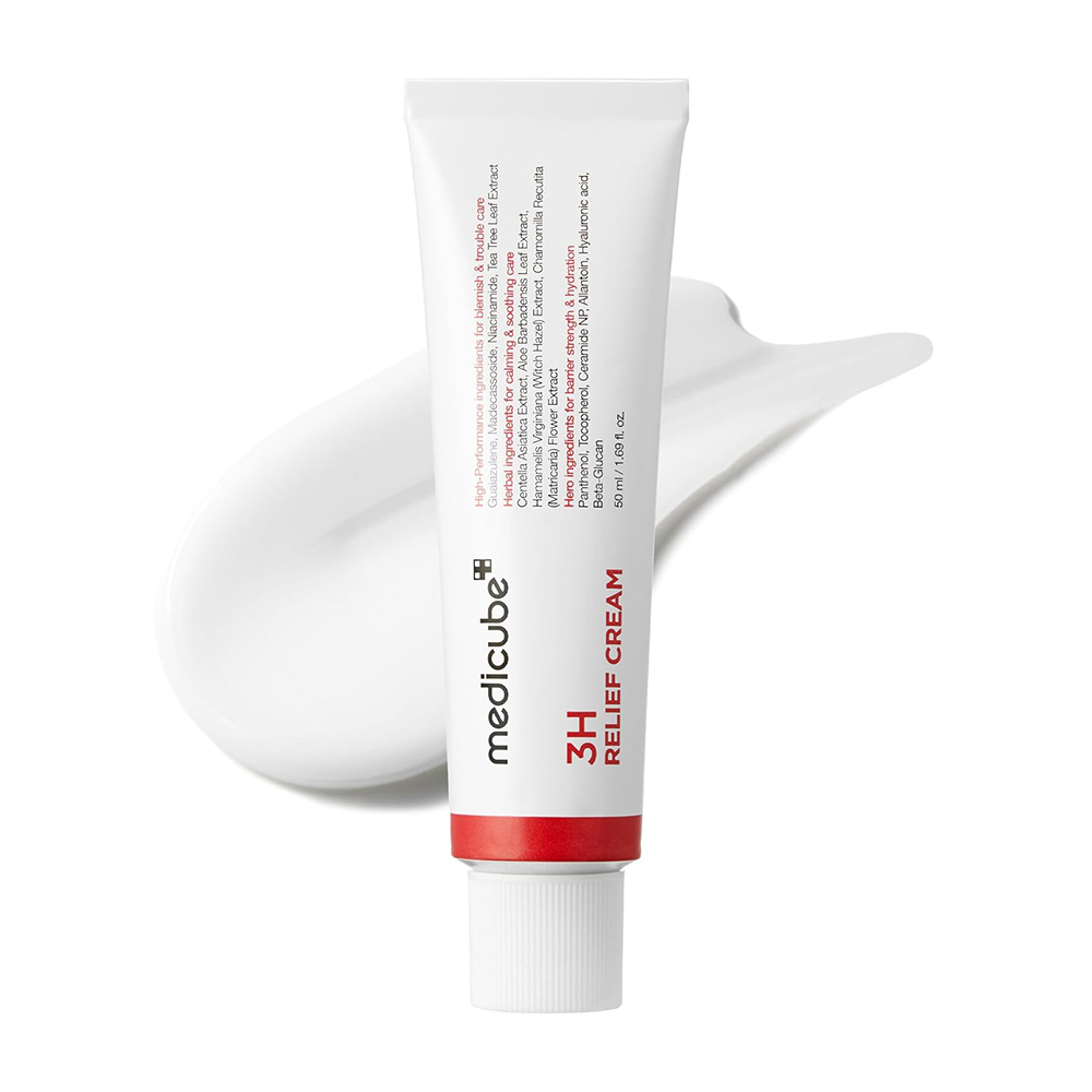 کرم ترمیم کننده و تسکین دهنده 3H مدی کیوب 50 میل RELIEF CREAM 3H MEDICUBE